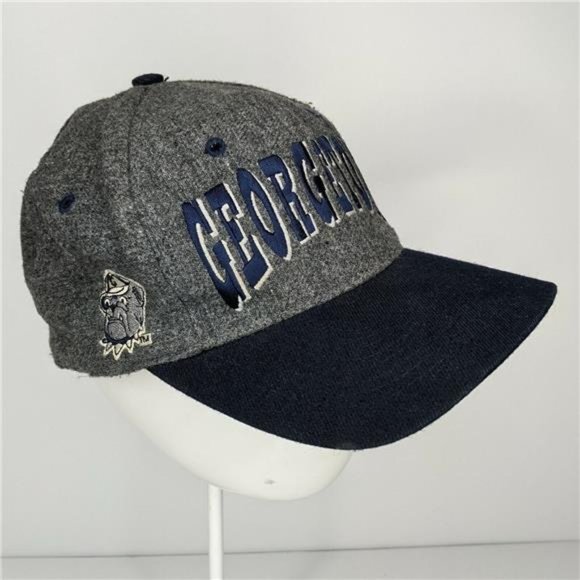 Vintage Georgetown Hoyas Blockhead Snapback Hat TOW 90’s Wool VTG Blue / Gray - Picture 4 of 9